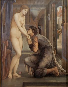 Sir Edward Coley Burne-Jones : Pygmalion and the Image 4 The Soul Attains